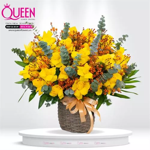 Mẫu Hoa Giỏ Đẹp 078