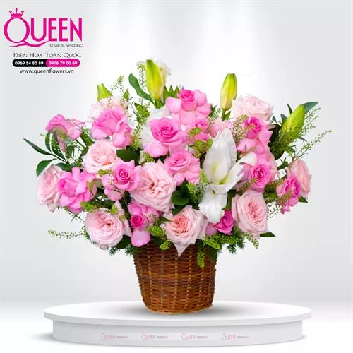 Mẫu Hoa Giỏ Đẹp 086
