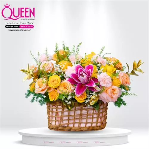Mẫu Hoa Giỏ Đẹp 087