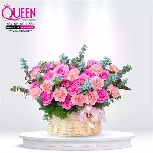 Mẫu Hoa Giỏ Đẹp 083