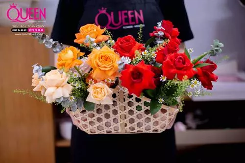 Mẫu Hoa Giỏ Đẹp 004