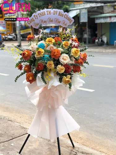 Mẫu Lẵng Hoa Khai Trương Đẹp 024