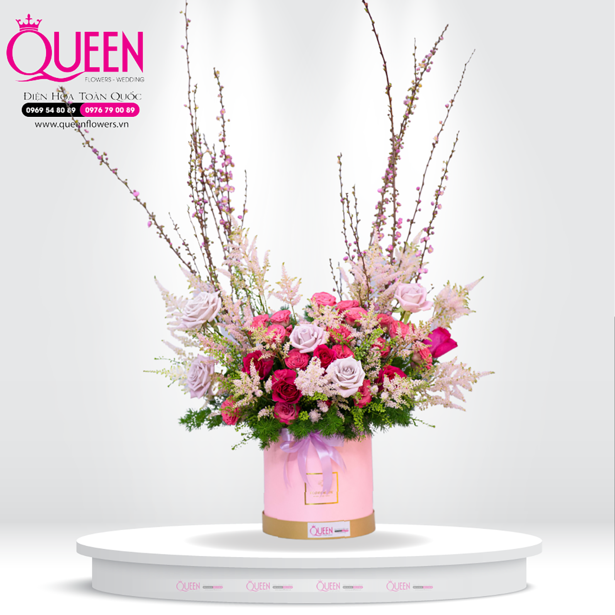Mẫu Hoa Cắm Hộp Đẹp 078