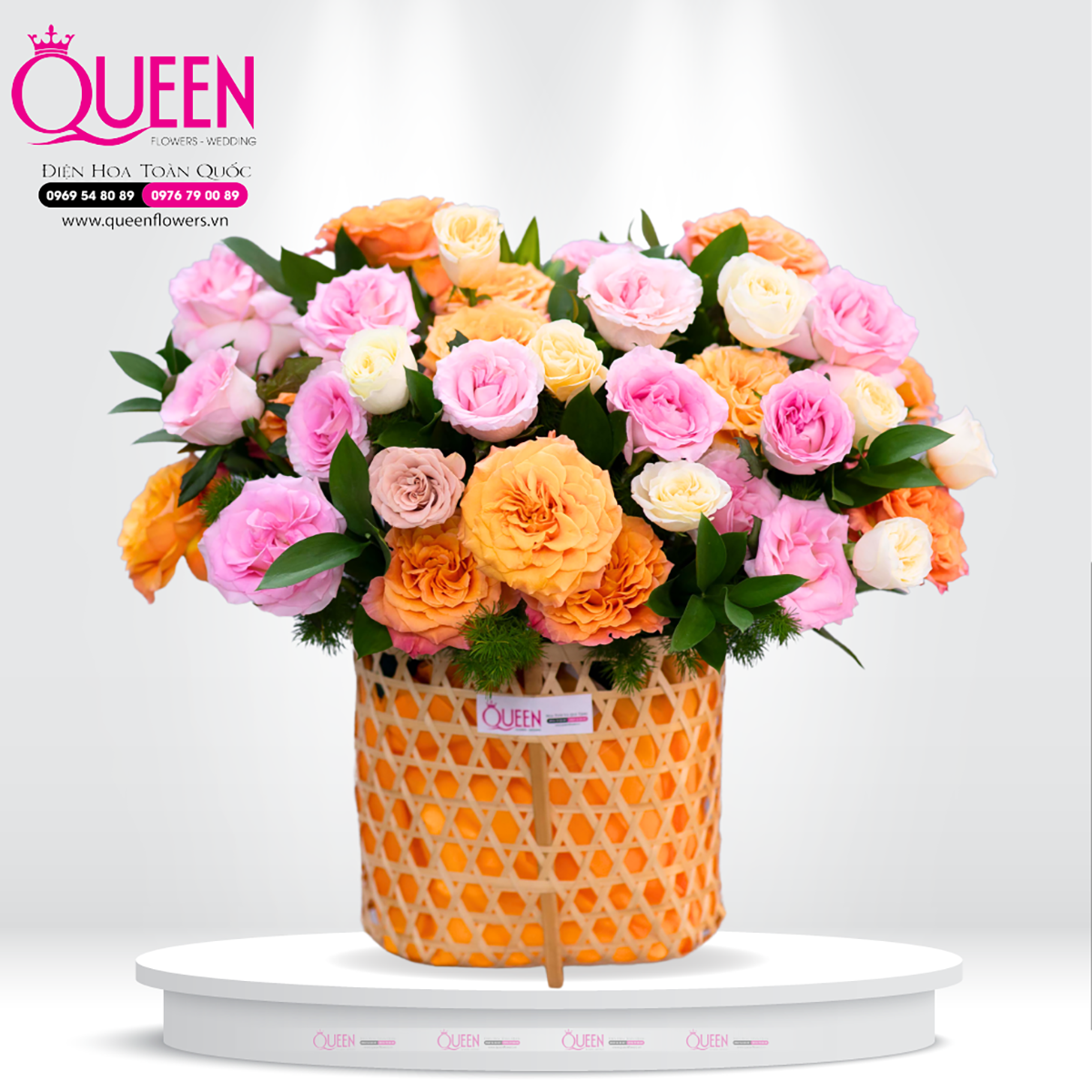 Mẫu Hoa Giỏ Đẹp 042