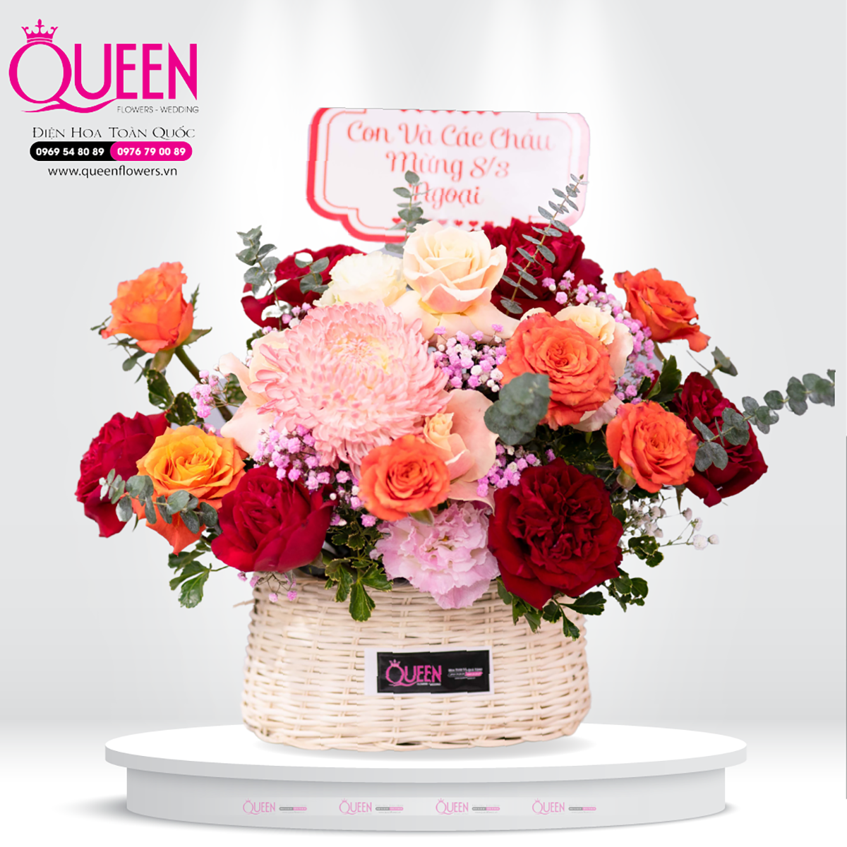 Mẫu Hoa Giỏ Đẹp 024