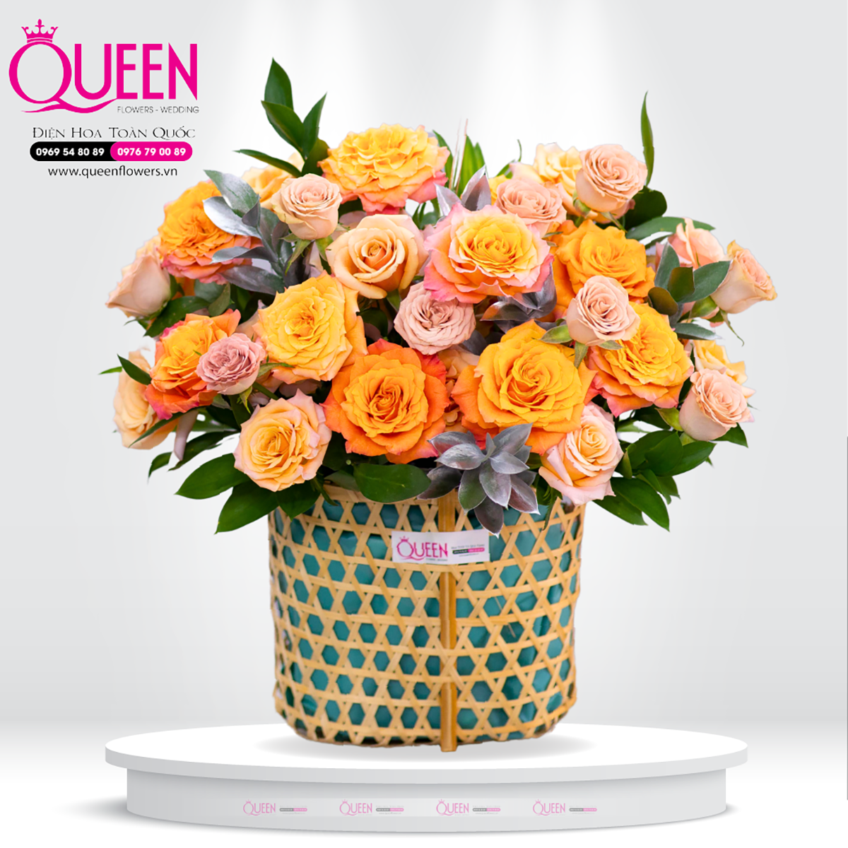 Mẫu Hoa Giỏ Đẹp 038