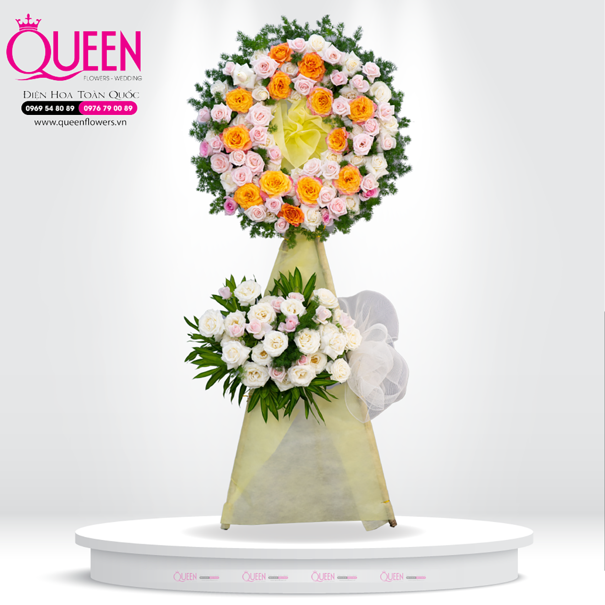 Mẫu Hoa Chia Buồn 85