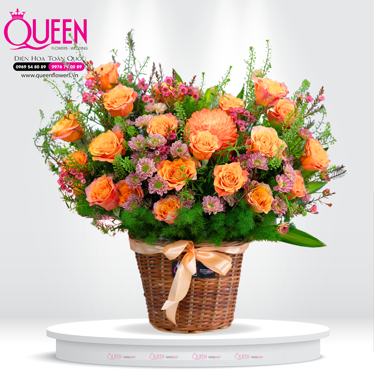 Mẫu Hoa Giỏ Đẹp 066